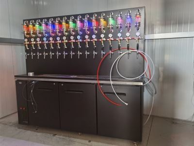 Beer tap wall